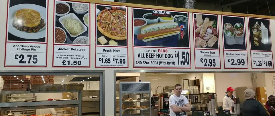 Costco Food Court Menu UK